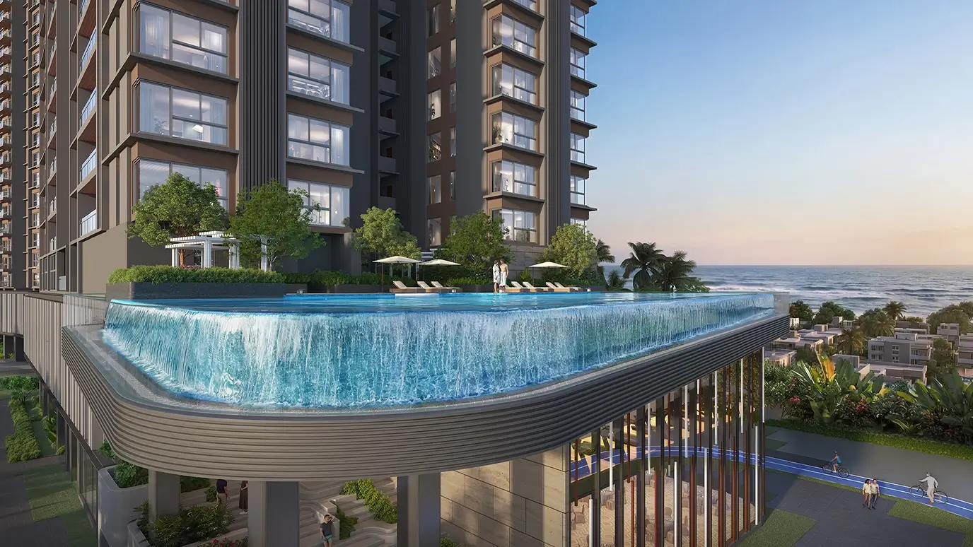 Resort-style infinity pool